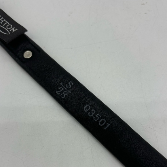 Brighton Western Boho Black Leather & Seed Bead Belt #Q3501 Sz Small EUC - Picture 5 of 8